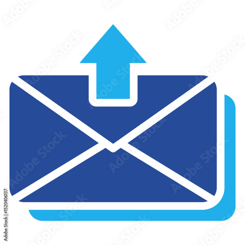 Outbox Icon Dual Tone Color