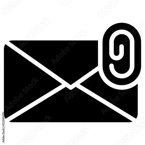 Attachment Icon Black Solid