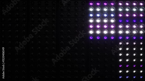 Lights Flashing Wall Showtec VJ Stage Floodlight 4K Blinder Blinking Lights Flash Club Flashlights Disco Lights Matrix Beam Lights Bulb Halogen Headlamp Lamp Nightclub Turn Off On Loop