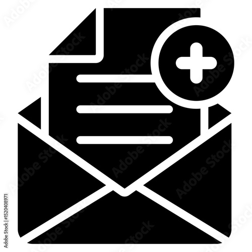Invite Icon Black Solid