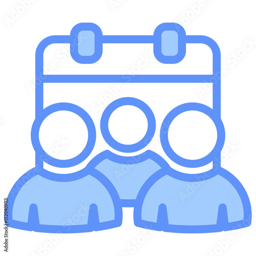 Participant Icon Outline Blue