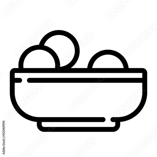 meatballs line icon