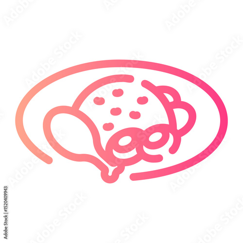 nasi uduk gradient icon