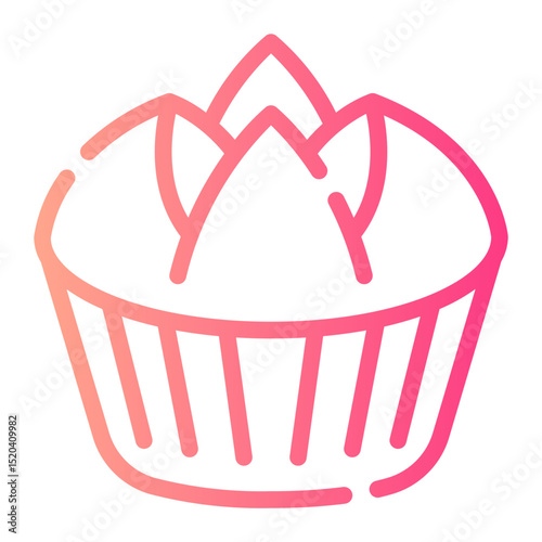 sponge cake gradient icon