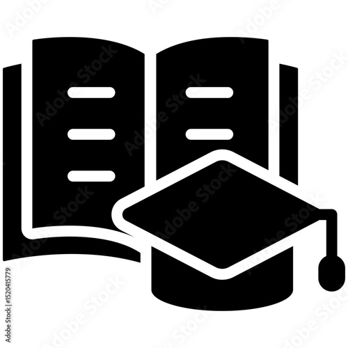 Study Icon Black Solid