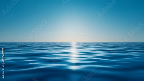 Wallpaper Mural Blue summer sky and sea meet at the sunlit horizon, reflecting abstract light on beautiful ocean waves Torontodigital.ca