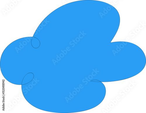 Winged Blob Style Flower With Sweeping Petals