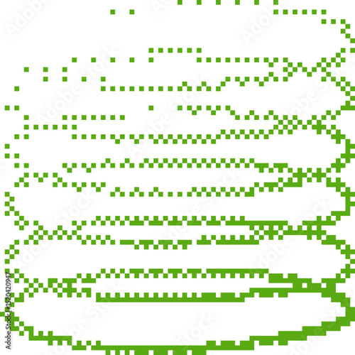 Stacked Pixel Rings Vertical Gradient Structure