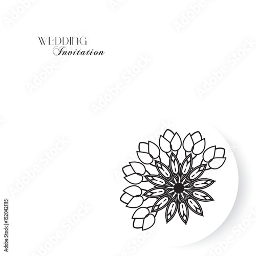 The Gold Mandala Wedding Iinvitation Card