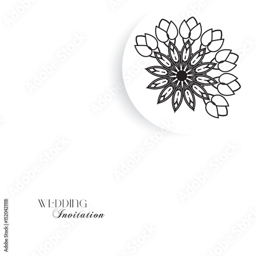 The Gold Mandala Wedding Iinvitation Card