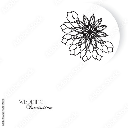 The Gold Mandala Wedding Iinvitation Card