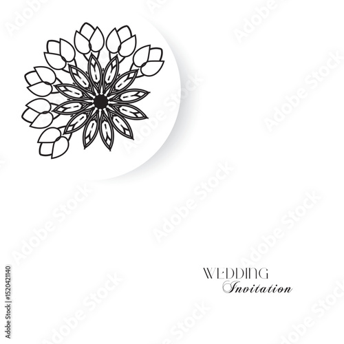 The Gold Mandala Wedding Iinvitation Card