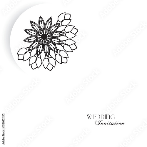 The Gold Mandala Wedding Iinvitation Card