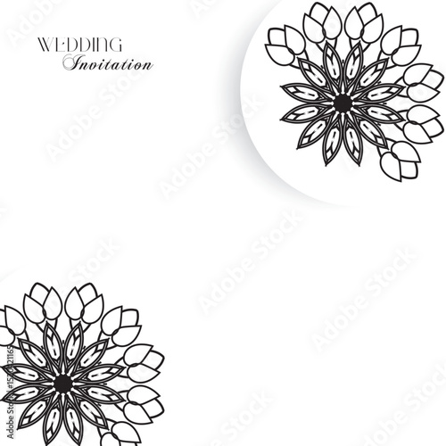 The Gold Mandala Wedding Iinvitation Card