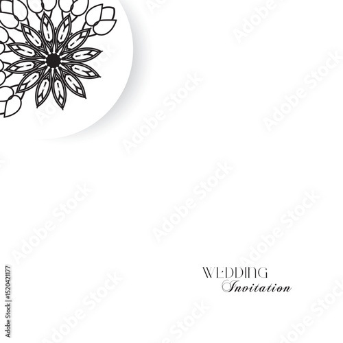 The Gold Mandala Wedding Iinvitation Card