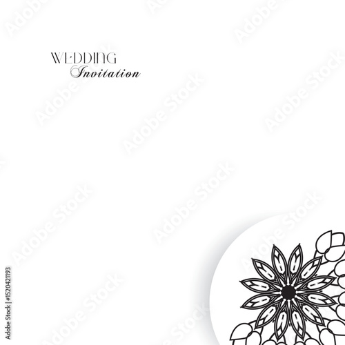 The Gold Mandala Wedding Iinvitation Card