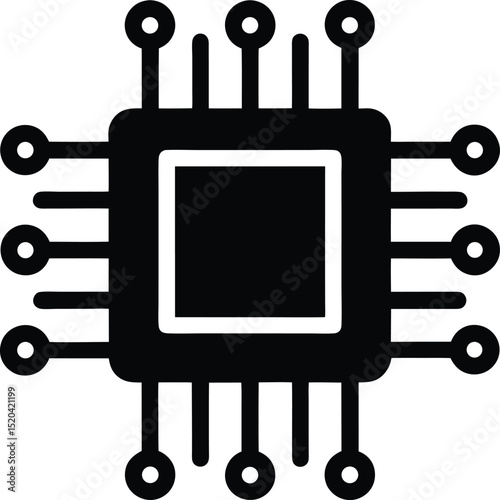 vector illustration of an abstract robot