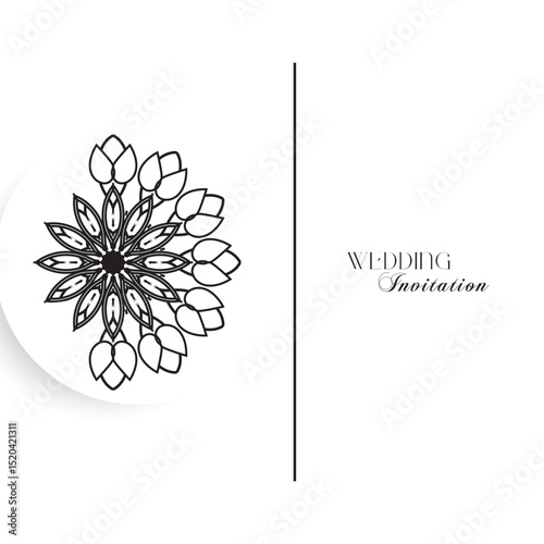 The Gold Mandala Wedding Iinvitation Card