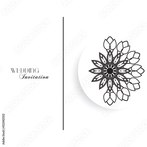 The Gold Mandala Wedding Iinvitation Card