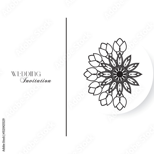 The Gold Mandala Wedding Iinvitation Card