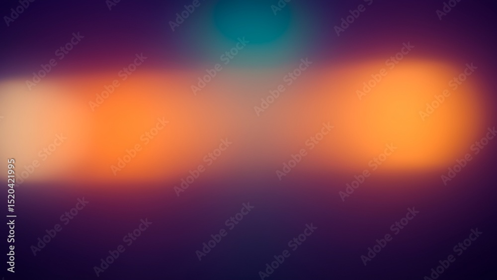 Naklejka premium Abstract Gradient Background with Orange and Teal Light Leaks