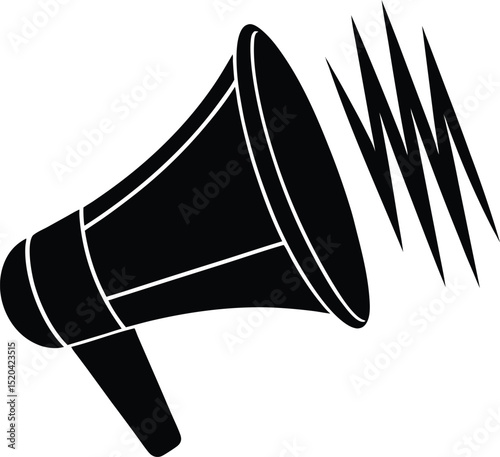 vector illustration of megaphone