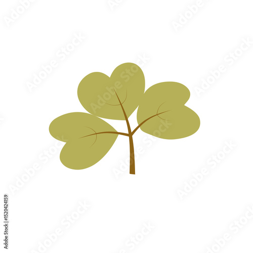 Set of autumn leaves from different trees, oak, maple, chestnut. Simple, yellow, red, orange fall leaf set for pattern, banner, sticker, Hello autumn card. Flat vector illustration on white background