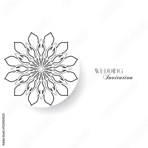 The Gold Mandala Wedding Iinvitation Card
