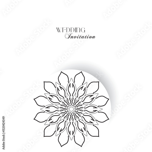 The Gold Mandala Wedding Iinvitation Card