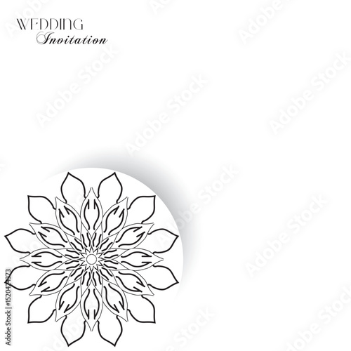 The Gold Mandala Wedding Iinvitation Card