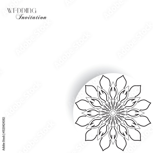 The Gold Mandala Wedding Iinvitation Card