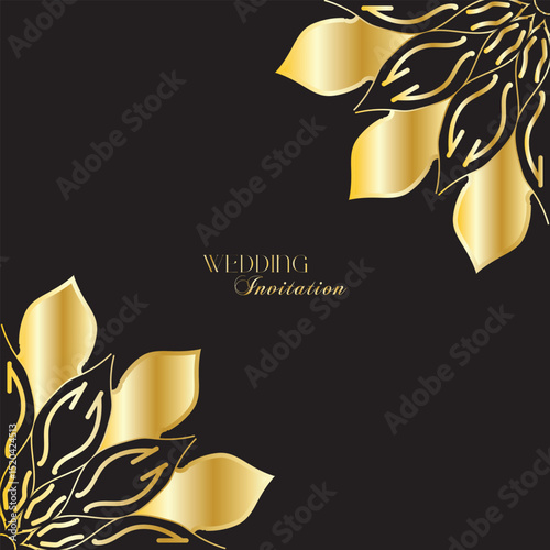 The Gold Mandala Wedding Iinvitation Card