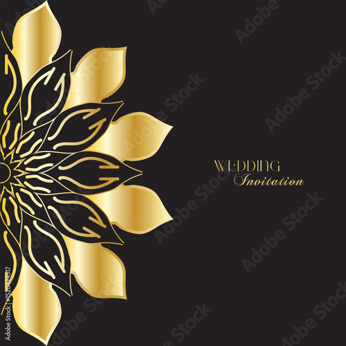 The Gold Mandala Wedding Iinvitation Card
