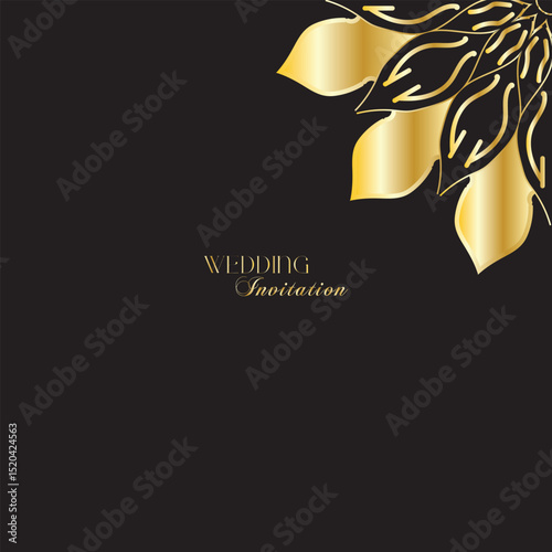 The Gold Mandala Wedding Iinvitation Card