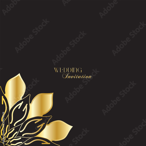 The Gold Mandala Wedding Iinvitation Card