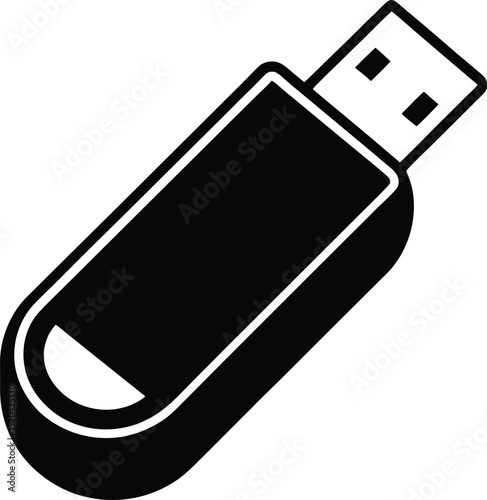 usb flash drive isolated