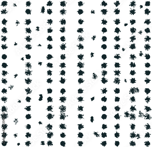 Texture in the form of noisy spots arranged in rows.