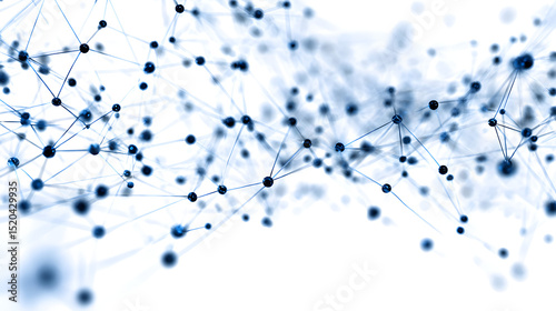 Futuristic Blue Digital Circuit Background with Glowing Lights and Data Flow

