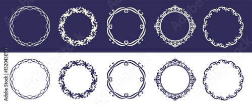 Antique Frame Design Collection: Vintage Decorative Frame Set