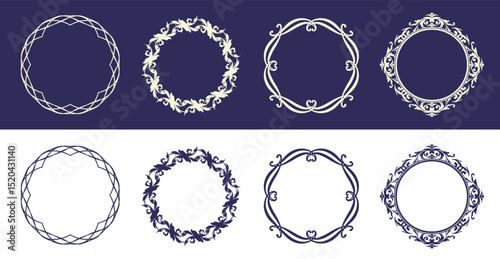 Antique Frame Design Collection: Vintage Decorative Frame Set