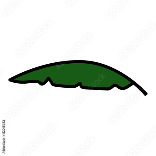 green banana leaf icon