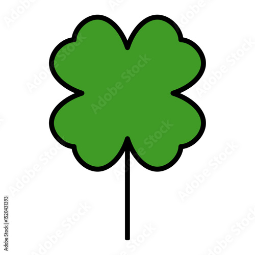 four leaf clover vector icno