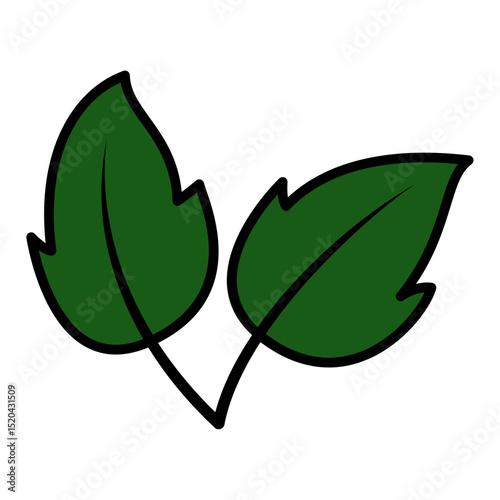 green leaf vector