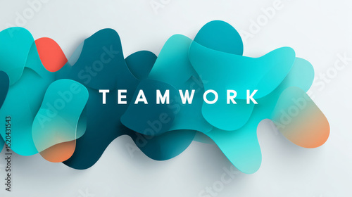 Teamwork concept background.