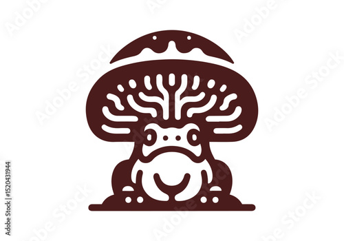 Toad Hand Drawn Flat Illustration Vector Isolated by AZ for Books, Arts, Design and Decoration Graphic Asset