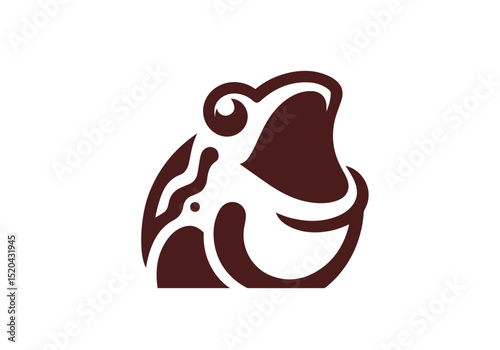 Toad Hand Drawn Flat Illustration Vector Isolated by AZ for Books, Arts, Design and Decoration Graphic Asset