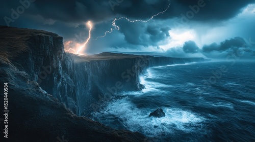 Dark fantasy landscape background photo