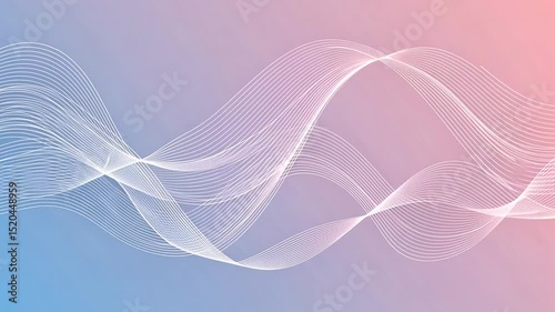 Wavy lines over a pastel gradient