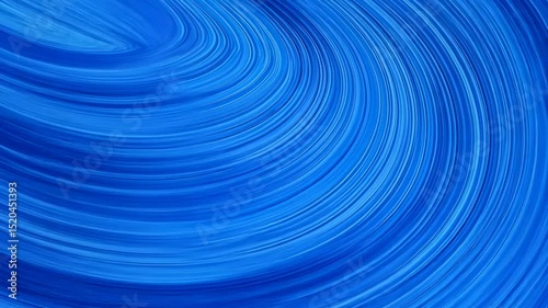 Blue curved lines emanate from the corner