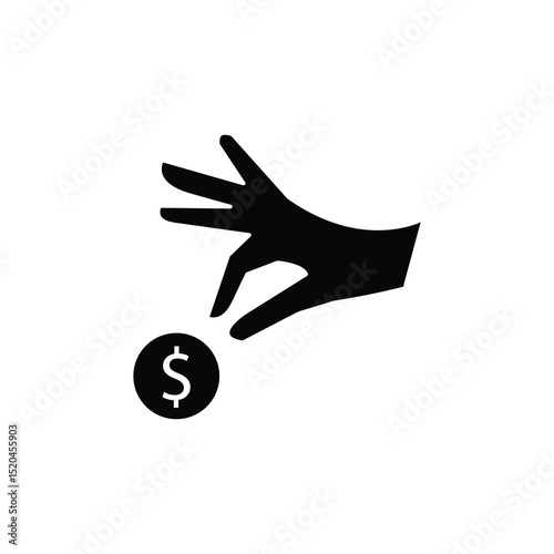 pickpocket icon or logo isolated sign, vector trendy style illustration for web and app..eps